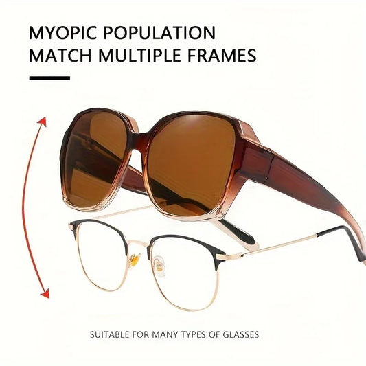Fit Over Polarized Square Sunglasses